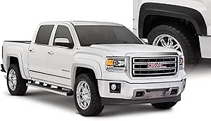 Bushwacker Extend-A-Fender Extended Front & Rear Fender Flares | 4-Piece Set, Black, Smooth Finish | 40961-02 | Fits 2014-2015 GMC Sierra 1500 w/ 5.8' Bed