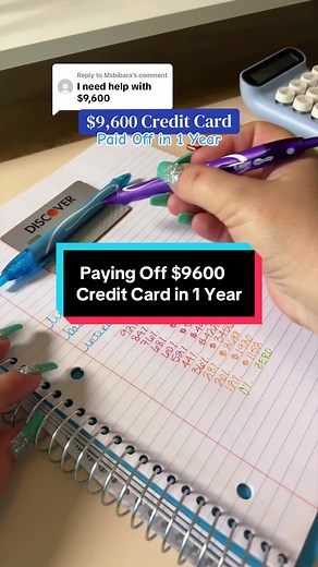 How to Pay Off $9600 Credit Card Debt in 1 Year