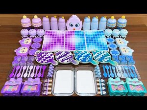ASMR slime mixing – Adding random items into a glossy slime