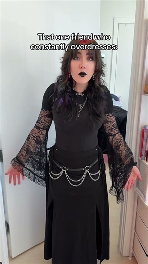 The Constantly Overdressed Friend😔(Pt. 2) #relatable #relatablecontent #overdressed #fashion #goth