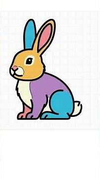 How to Draw a Bunny | Easy Step-by-Step Drawing Tutorial for Kids & Beginners #drawing