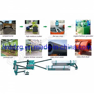 [Hot Item] Double Roller Granulating 50000 Tons Organic Waste Compost Fertilizer Making Machine for Sale