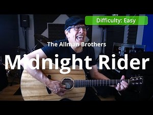 Midnight Rider acoustic cover and tutorial