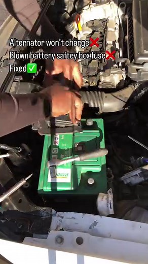87 reactions · 3 comments | Alternator wasn’t charging the battery safety box fuse was blown so i had to improvise because to get the fuse you have to buy the whole safety box and it’s not available at local spares shops #louwscustomsza #mobilemechanic #mobileworkshop #explore | Louw's Customs | Facebook