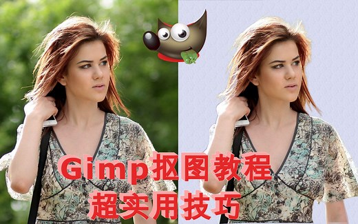 Gimp2.10抠图教程【干货】，如何用gimp进行快速抠图？【5种超实用技巧】gimp去除背景最全方法教学。1）选择工具抠图；2）用通道蒙板抠图；3）结合外部