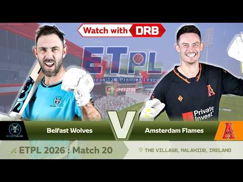 BLW vs AMF | ETPL 2026 : Match 20 | watch with DRB | 2nd Innings