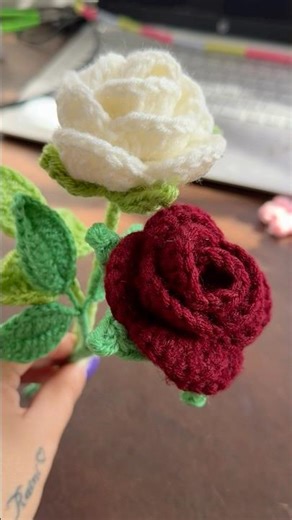 How to crochet rose, crochet rose tutorial, crochet rose pattern, crochet rose, crafted rose, viral