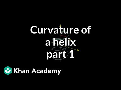 Curvature of a helix, part 1