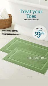 Our absorbent bath mats are just $4.99 each! Affordable, functional, and a perfect bathroom refresh—don’t miss this unbeatable deal! | BrylaneHome.com