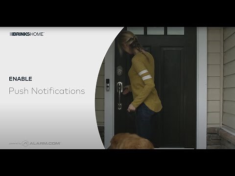 Brinks Home Mobile App - Enabling Notifications