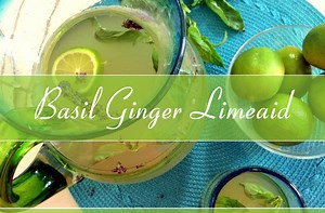 Basil Ginger Lime Aid - Living Awareness Institute