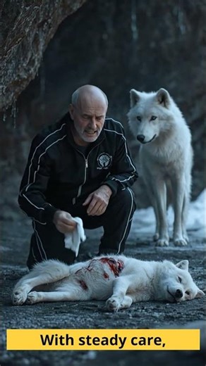 White Wolf Rescue: Man Saves Injured Pup After Mother’s Plea