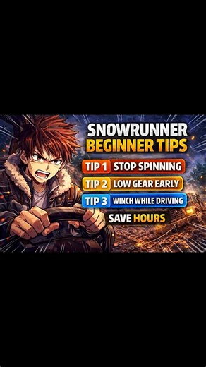 These 3 Tips Will Save Beginners Hours | #snowrunner