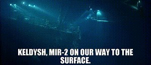 Keldysh, Mir-2 on our way to the surface.