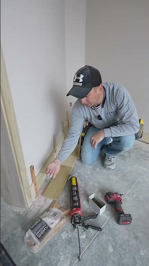 Baseboard on Curved Walls... I HATE Rubber Trim...