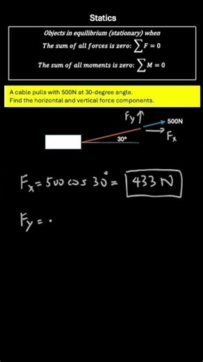 Statics Engineering Problem Short 2