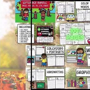 Morning Work Worksheets Bundle for PreK, TK, Kindergarten | No-Prep Math & Literacy Activities