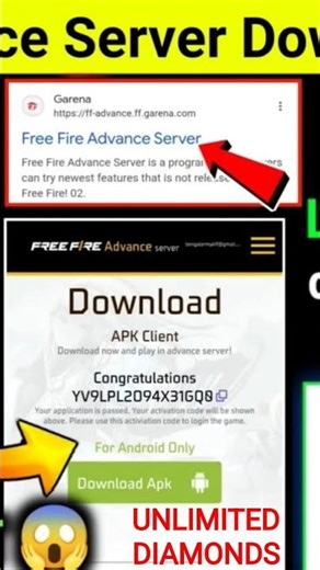 How to download free fire advance server |Free Fire activation code