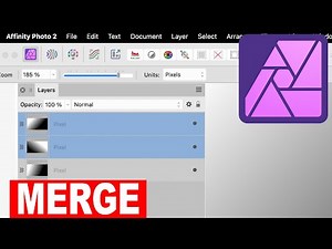 How To Merge layers in AFFINITY PHOTO