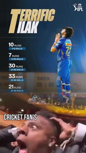 Terrific Tilak Varma: The New Finisher of Mumbai Indians! 💙⚡ #IPL2026