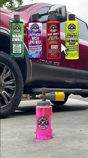 WHAT SOAP ARE YOU CHOOSING?! #chemicalguys #foam #exterior #detailing #carculture #viral