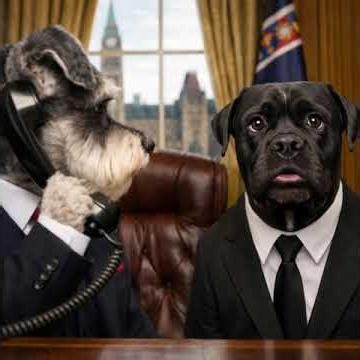 Dog President Declares War 😂🐶 | Miniature Schnauzer & Cane Corso Podcast | Paws & Podcasts