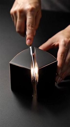 Cutting The Impossible: Penrose Cube 🔪 #shorts #satisfying #asmr #oddlysatisfying #cutting