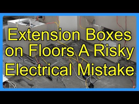 Extension Boxes on Floors A Risky Electrical Mistake