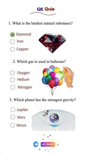 General Knowledge Quiz: 20 Questions Everyone Should Know! 🧠🔥