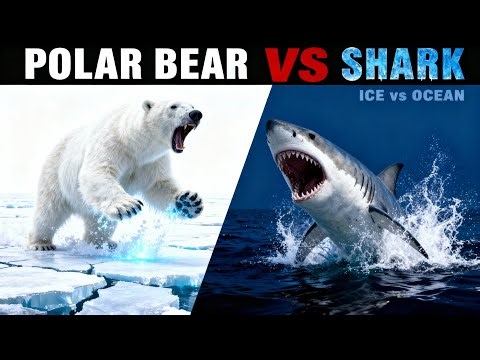 POLAR BEAR vs. GREAT WHITE SHARK — The Ultimate Clash of Ice and Ocean