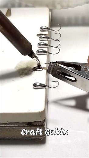 🔧🧬 Soldering Wire Extensions onto Metal Fishing Hooks