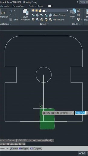 AutoCAD 2D Drawing Tutorial Step by Step Mechanical Drawing with Dimensions