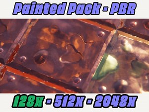 Painted Pack - PBR - 128x 512x 2048x Minecraft Texture Pack