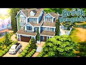 Rebuilding Willow Creek || SAVE FILE || Brook Bungalow || The Sims 4 Speed Build - NO CC