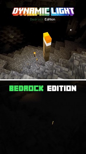 MarcTGamer on Instagram: "Minecraft Dynamic Lights vs Bedrock Edition #Minecraft #bedrock #dynamic #lights"