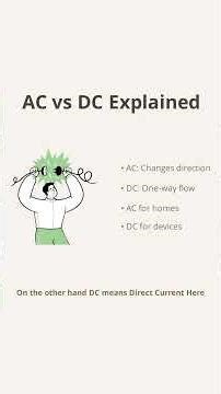 AC vs DC: Understanding the Fundamental Differences
