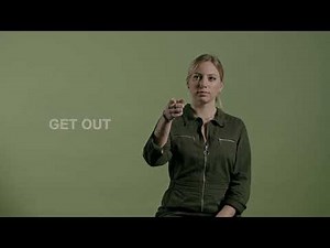 Sign Language phrase "Get Out"