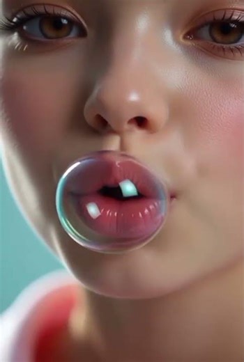 Cute Bubblegum ASMR 💗 Bubble Growing & Popping | 10s Satisfying Video #asmr #asmrsounds #asmrvideo