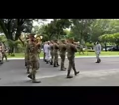 The Philippine Army, through its Security and Escort Battalion, and honor guards from other Armed Forces of the Philippines major services conduct the final state funeral rehearsal for the late president and commander-in-chief Fidel Valdez Ramos on August 7, 2022 at the Libingan ng mga Bayani, Fort Bonifacio, Metro Manila. | Philippine Army