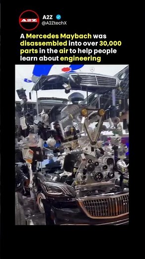 The $185,000 "Frozen" Maybach: 30,000 Parts in Mid-Air