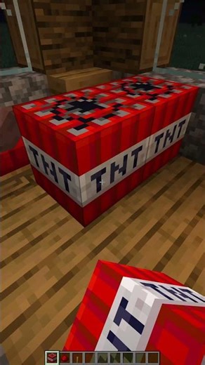 I Pranked a Villager with TNT 😂 | Minecraft Meme #Shorts