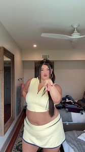 Outfit is @FashionNovaCURVE 💛 #plussizefashion #plussize #dancetrend #fashiontiktok #dance Match Point Mini Skirt Set - Yellow