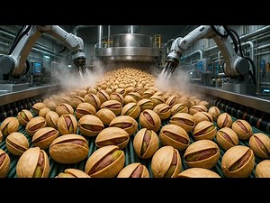 Inside a Pistachio Processing Factory: From Raw Harvest to Crunchy Perfection | Full Process