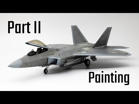 How to paint your Raptor. F-22A in 1:48. Part II: Painting