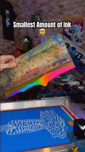 Screen Printing with the SMALLEST Amount of Ink! 🤏🎨