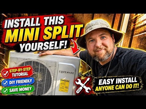 How to Install a 12K BTU Cozeware Mini-Split (230V) EP262