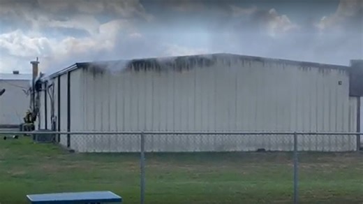 Firefighters respond to building fire at a laboratory in Beaumont