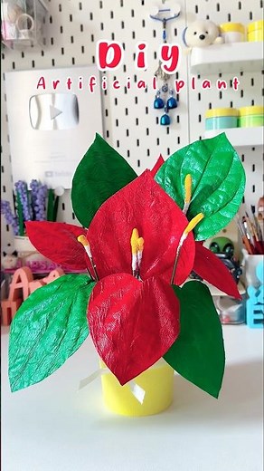 Diy Artificial Betel Leaf Planter☘️☘️#shorts #viralshort #reuse #diy #handmade #crafting #trending