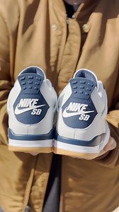 What better place to unbox the Nike SB x Air Jordan 4 “Navy” than the skatepark? | Stadium Goods