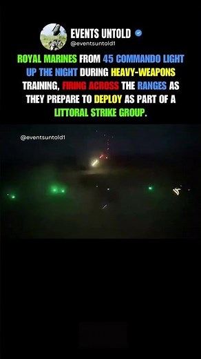Royal Marines Light Up the Night With Heavy Weapons #military #shorts